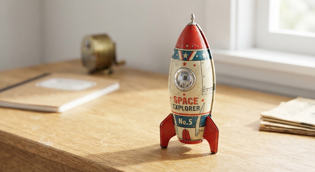 Retro Tin Rocket
